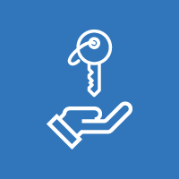 An illustration of a hand holding a key.